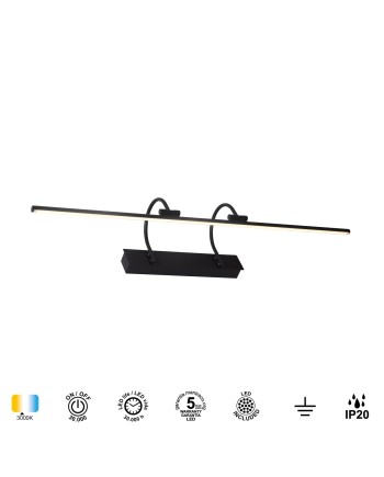 PARACURU * WALL LIGHT LED 18W 3000K SANDED BLACK